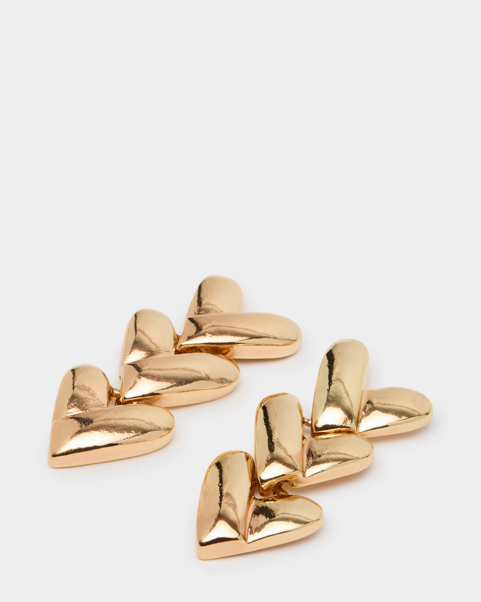 HEART LINEAR EARRINGS GOLD
