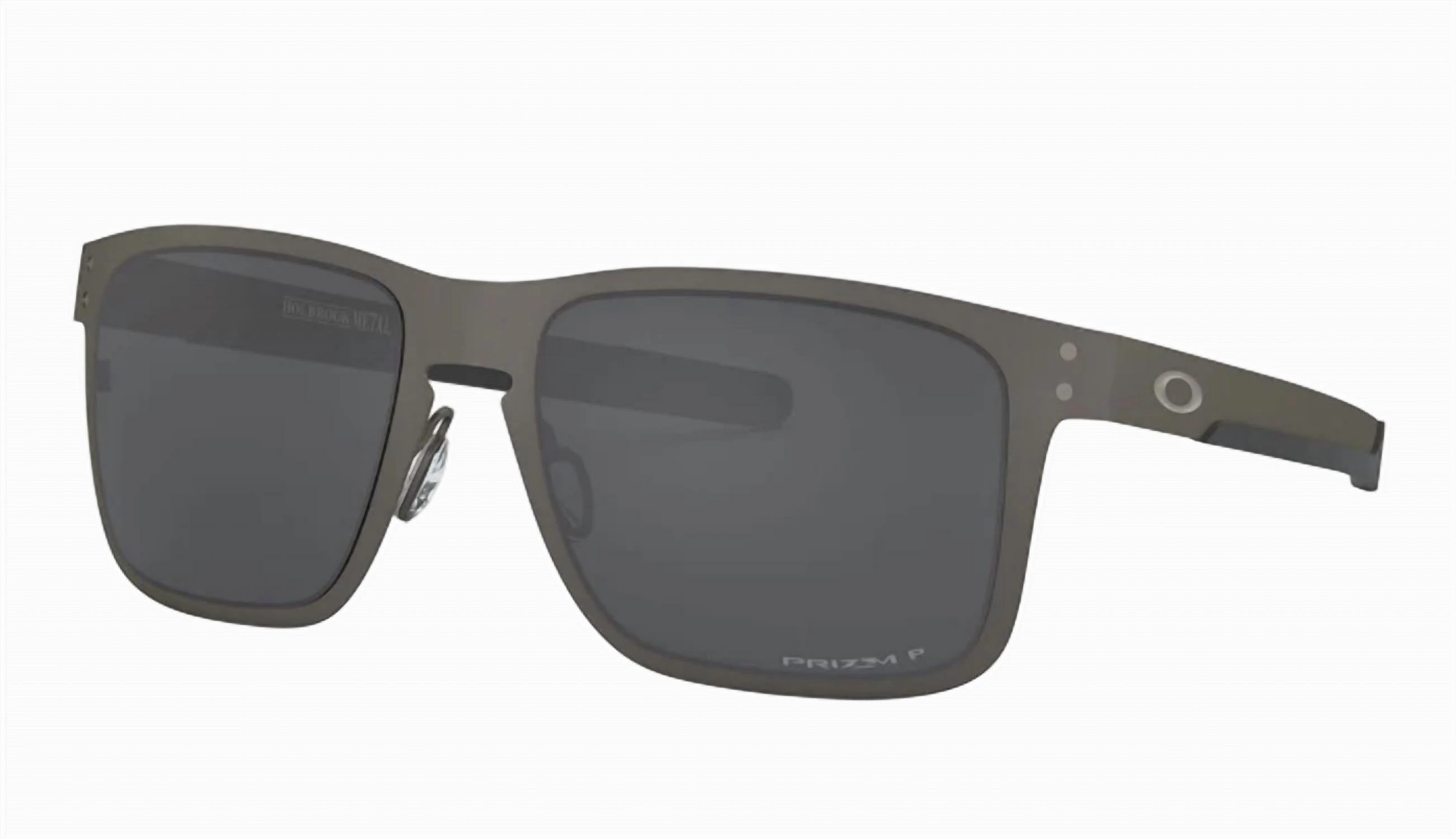 Holbrook Metal Polarized Sunglasses 4123 - 06 - 55 In Matte Grey/prizm Black