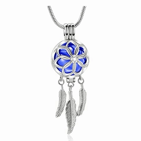 J-1516 - Dream Catcher Locket - Pendant with Chain
