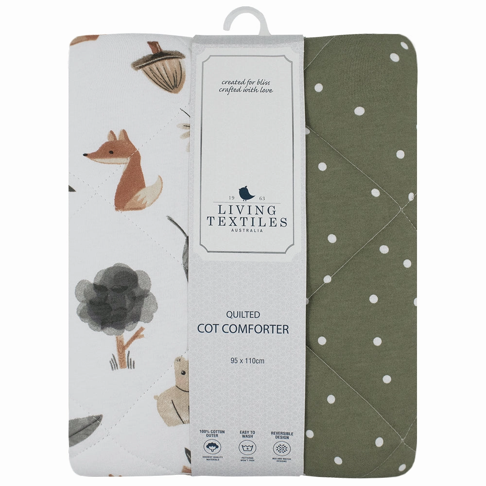 Living Textiles Forest Retreat Jersey Cot Comforter
