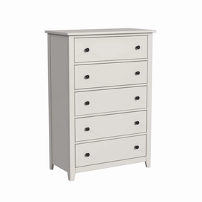 Lodge 5 Drawer Chest - Cream
