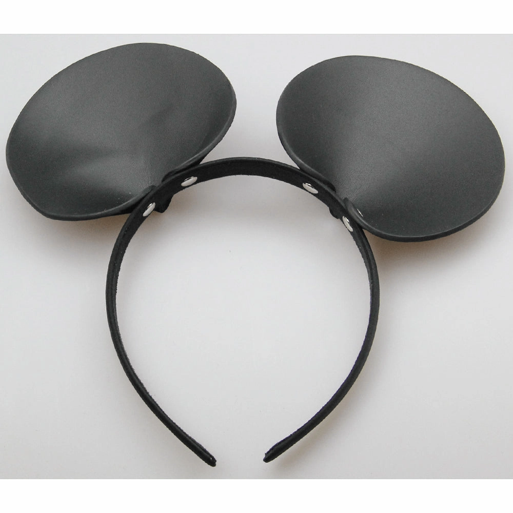 Love in Leather Mouse Ears Leather Headband