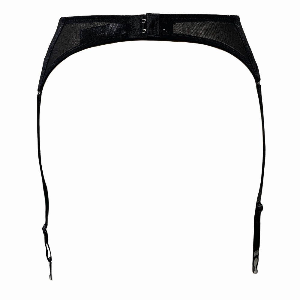 Lovely Lies Mesh Garter Belt - Curvy