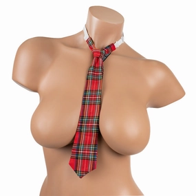 Lovely Lies Pre-Tied Elasticated Plaid Schoolgirl Tie