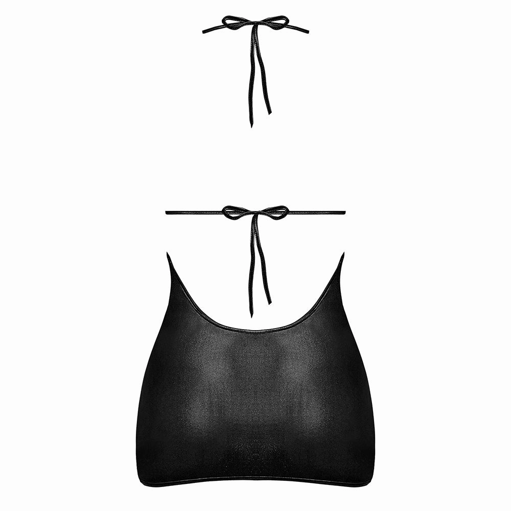 Lust Fetish Xena Cupless Wet Look Mini Dress