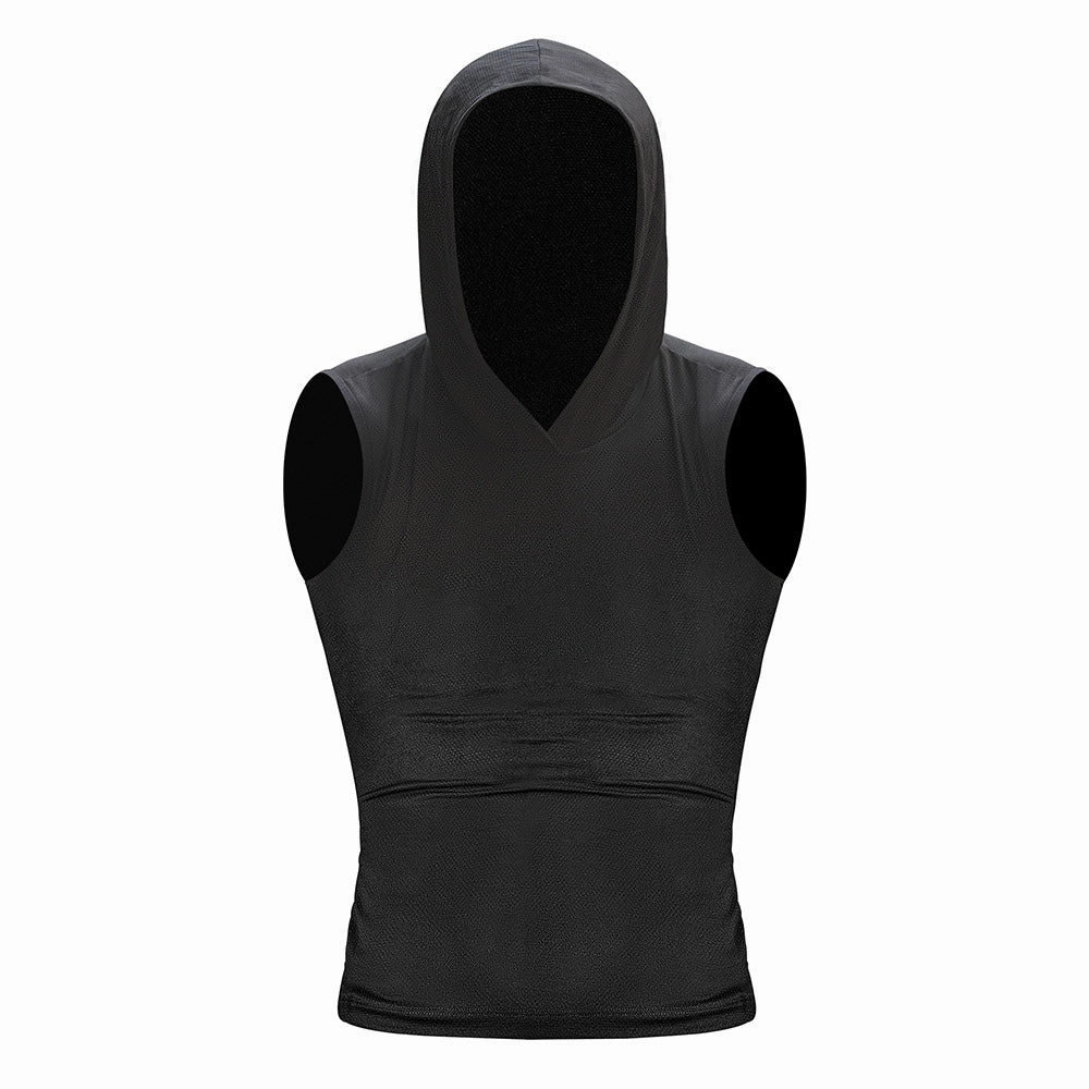Male Power Work One Out Micro Mesh Hooded Tank Top