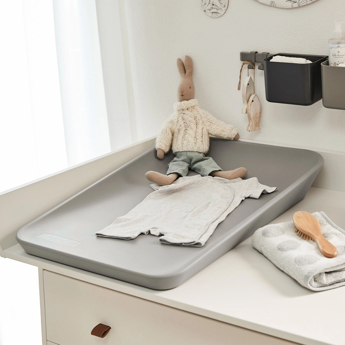 Matty Change Pad - Pearl Grey