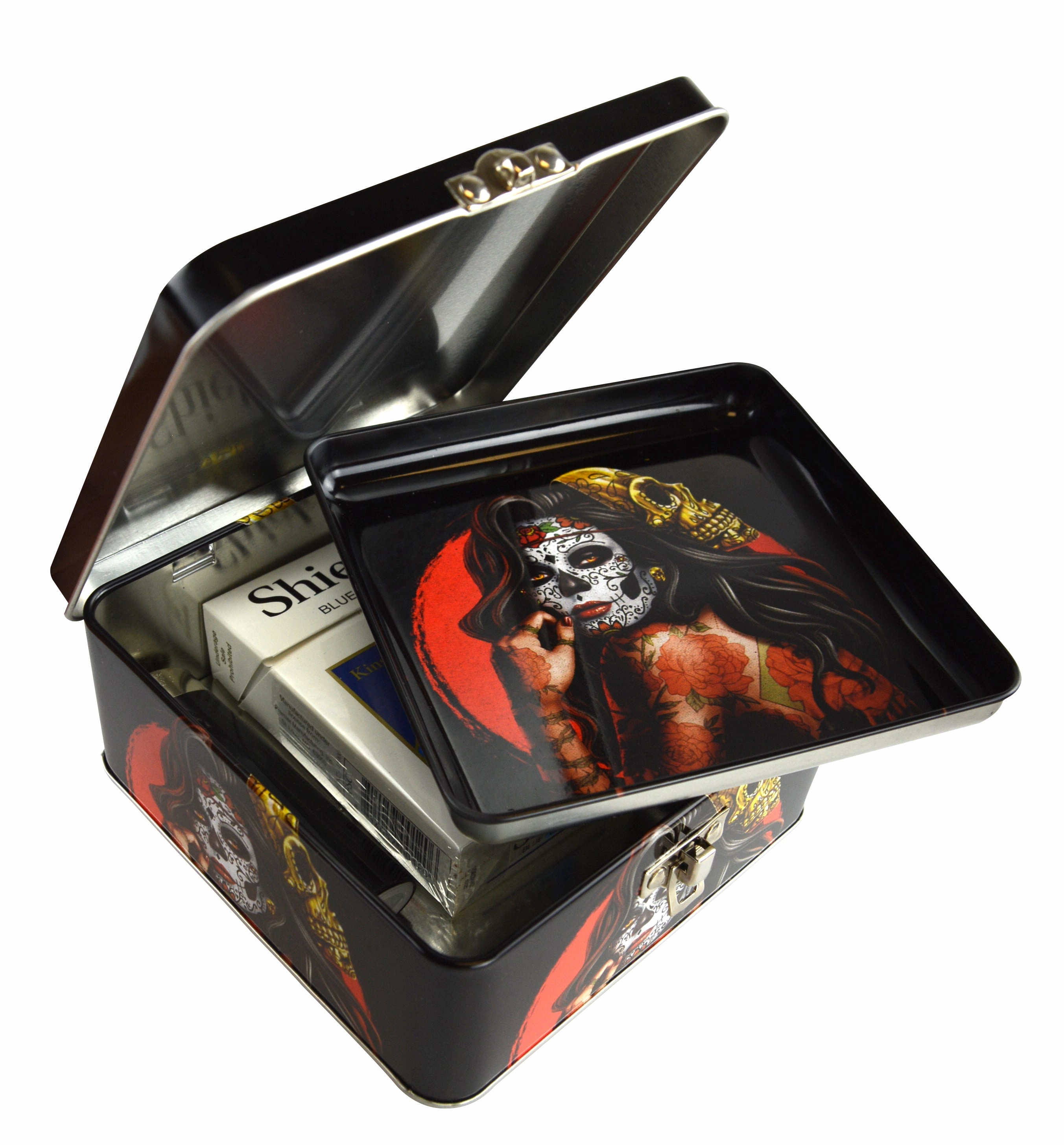 Metal Storage Box with Roll Tray- 6 Pieces Per Retail Ready Display 22627
