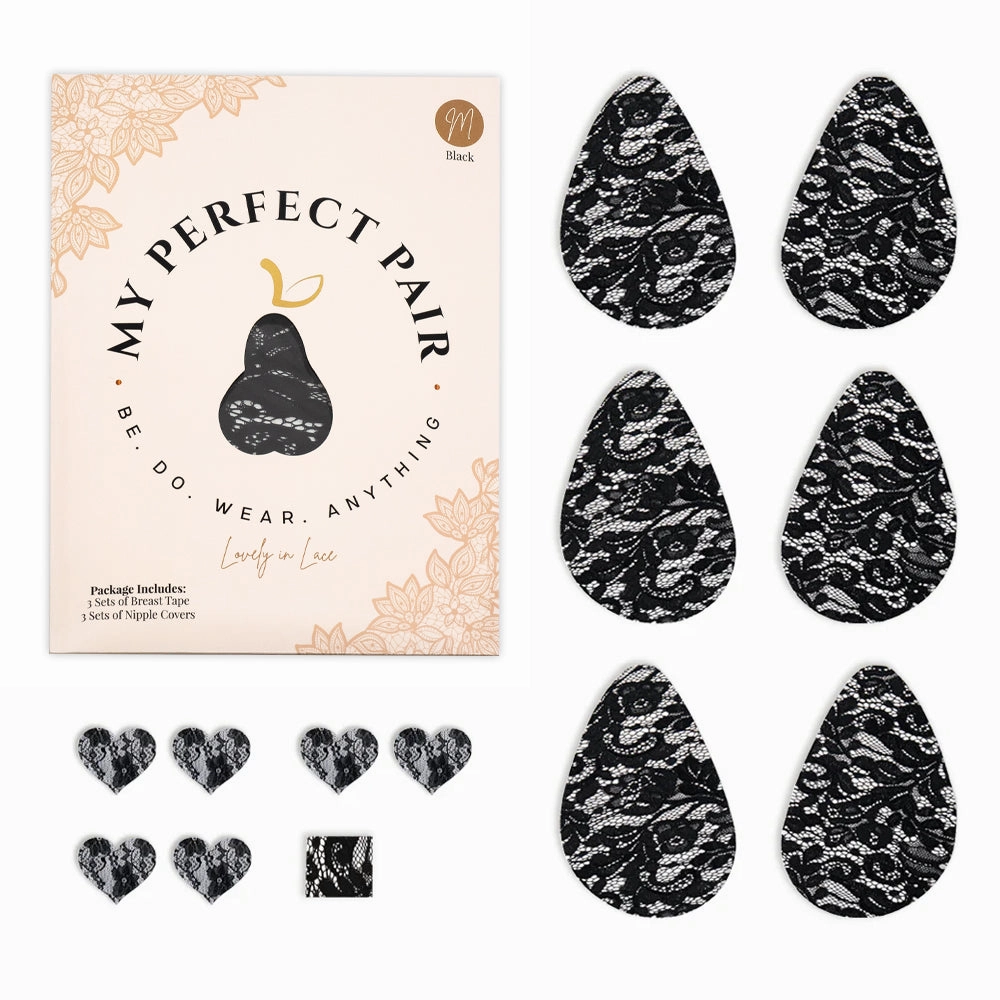 My Perfect Pair Luxury Lace Breast Tape & Nipple Cover 3-Pack