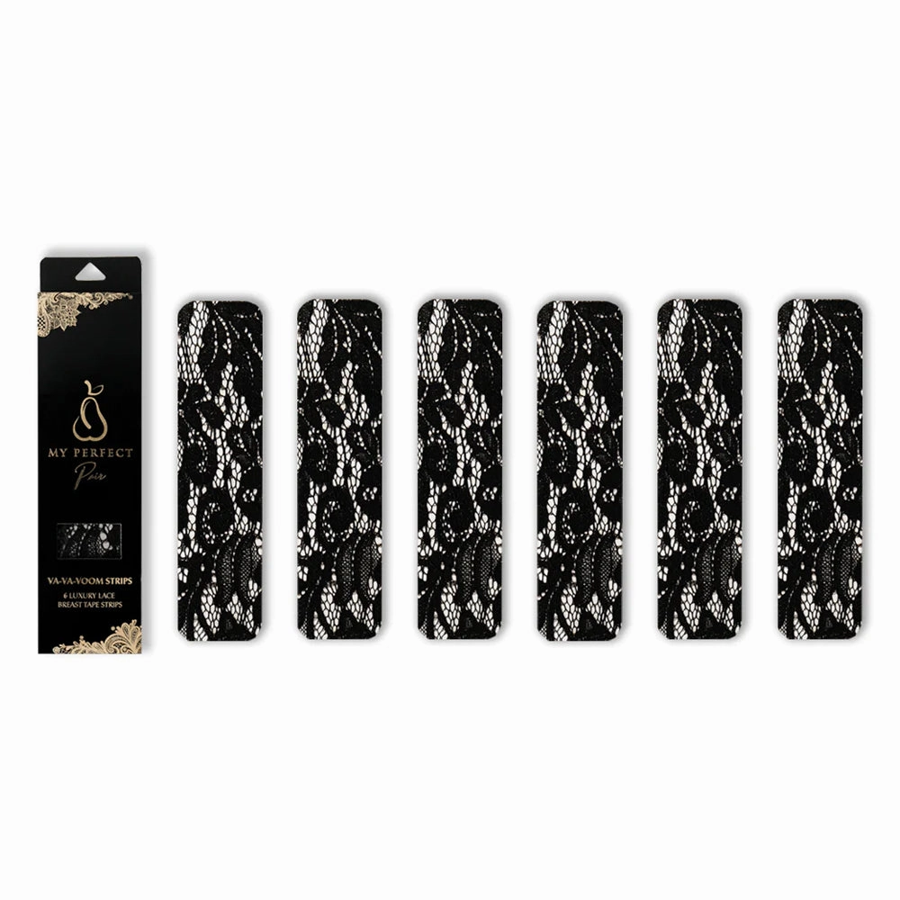 My Perfect Pair Va-Va-Voom Strips Luxury Lace Breast Tape 6-Pack