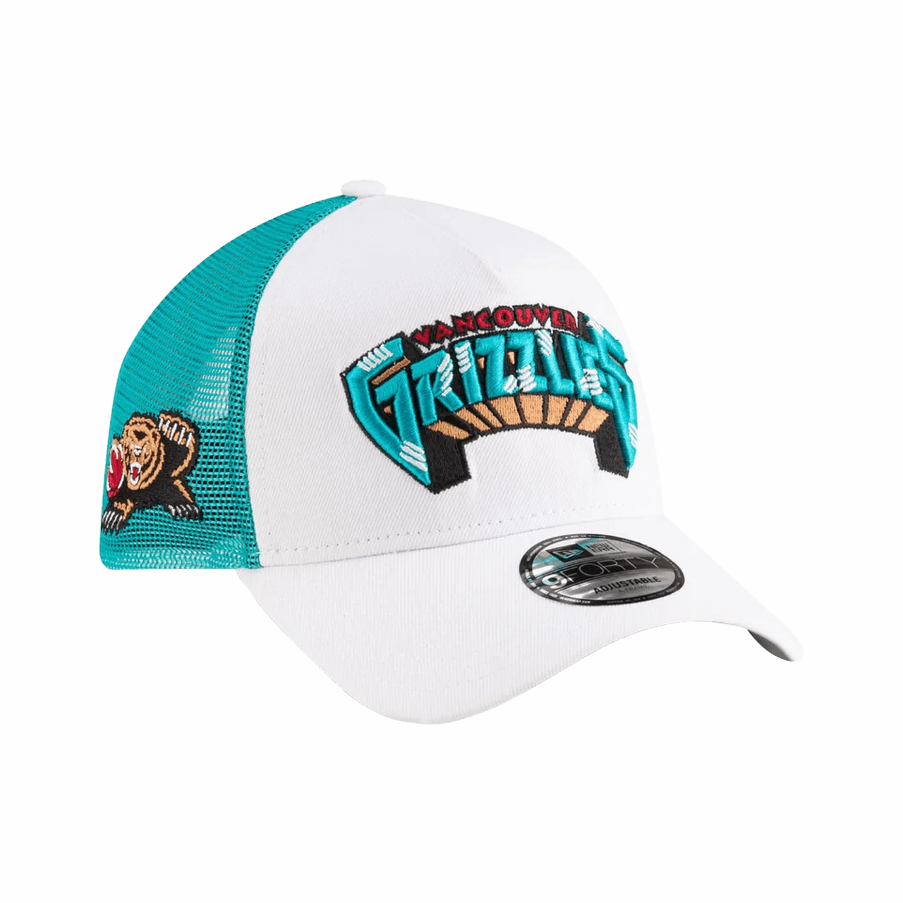 New Era Memphis Grizzlies NBA Classic Edition 2024 White 9Forty A-Frame Trucker Cap