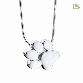 Paw Sterling Silver Cremation Pendant