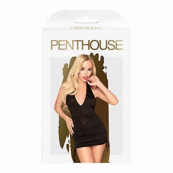 Penthouse - Earth Shaker V Neck Mini Dress with Thong