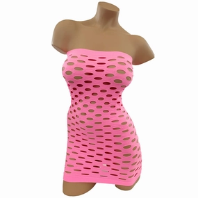 Poison Rose Oval Net Tube Dress