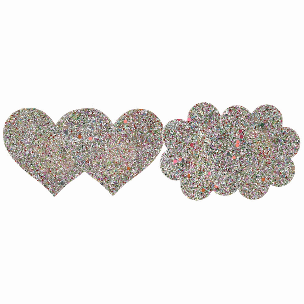 Pretty Pasties Heart & Flower Glow In The Dark Set