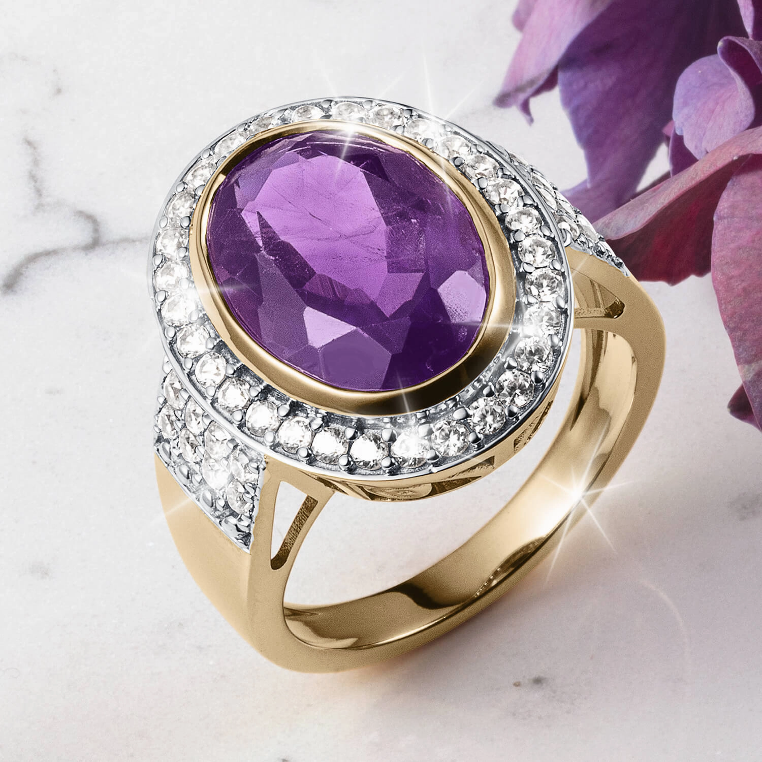 Regal Amethyst Ladies Ring