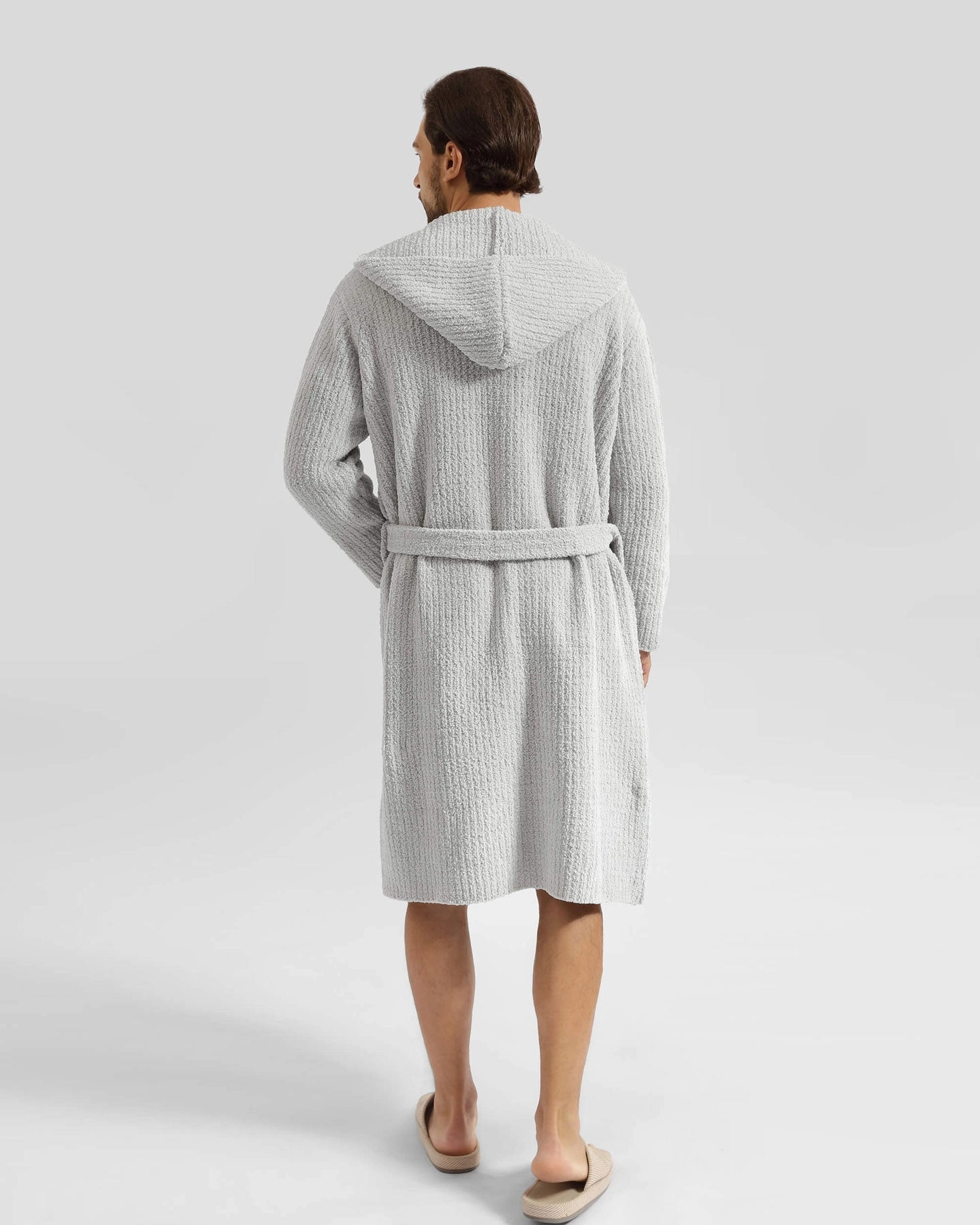 Ribbed Hooded Robe