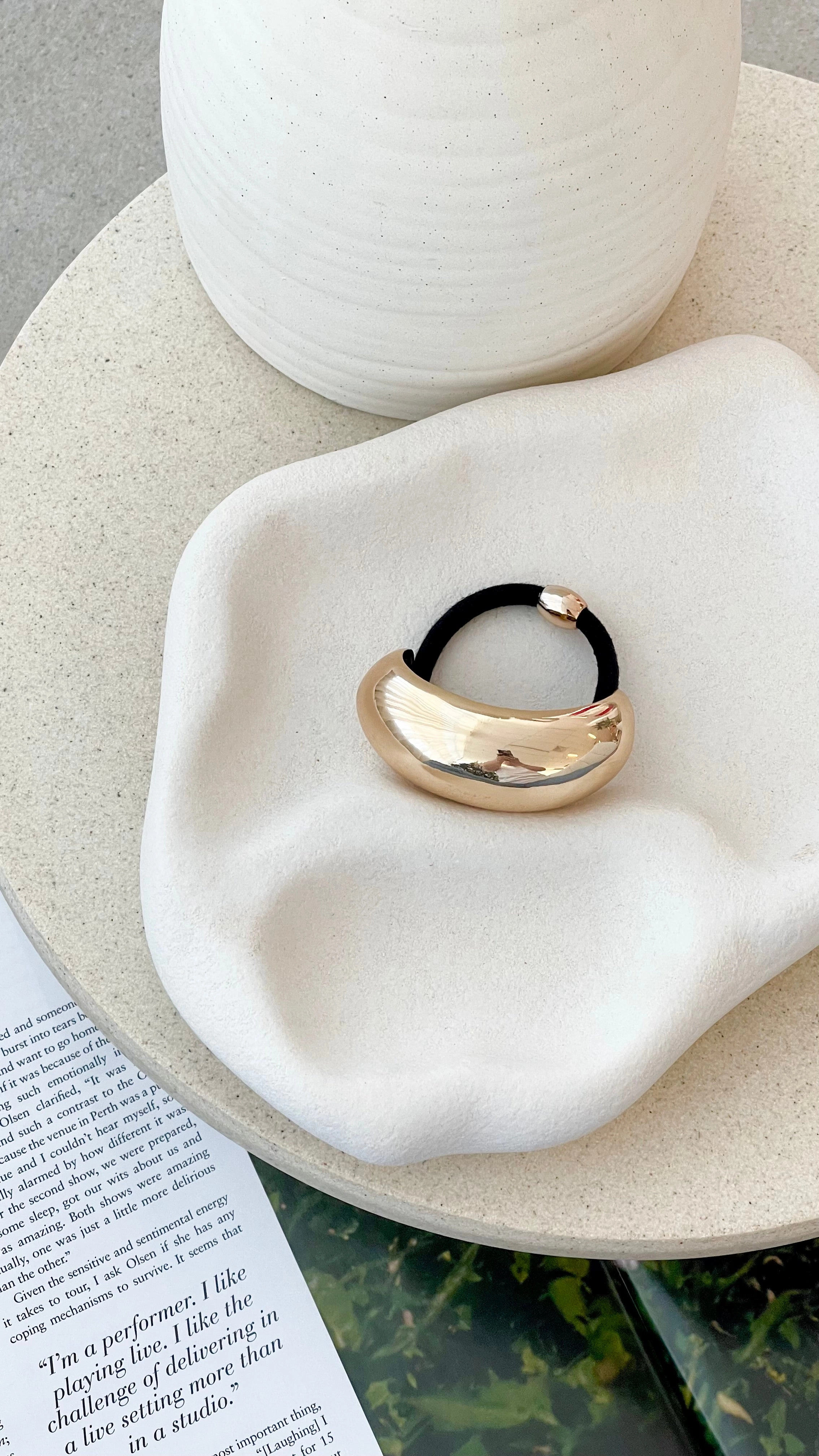 Saki Hair Tie - Gold