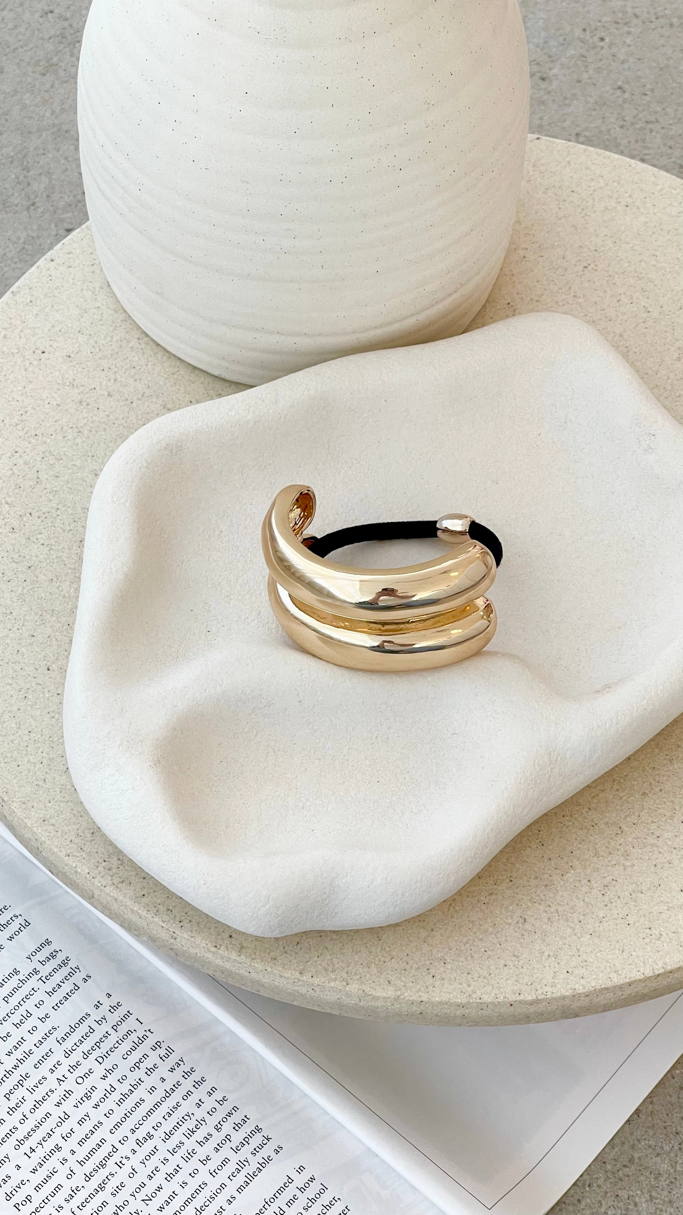 Saku Hair Tie - Gold