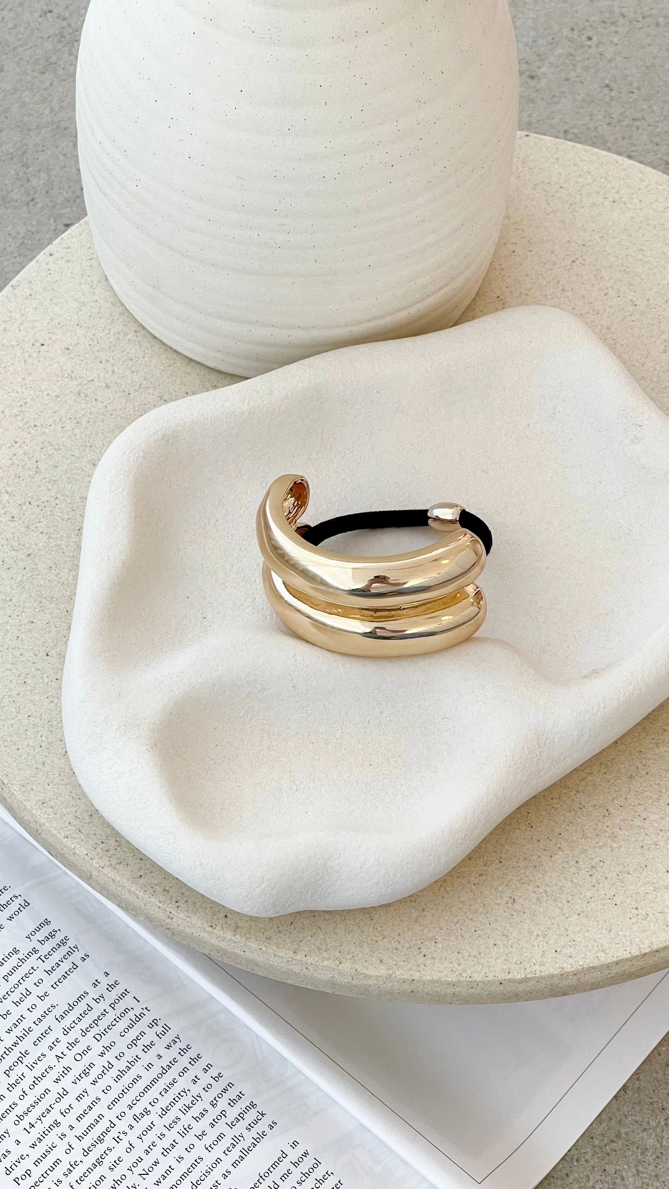Saku Hair Tie - Gold