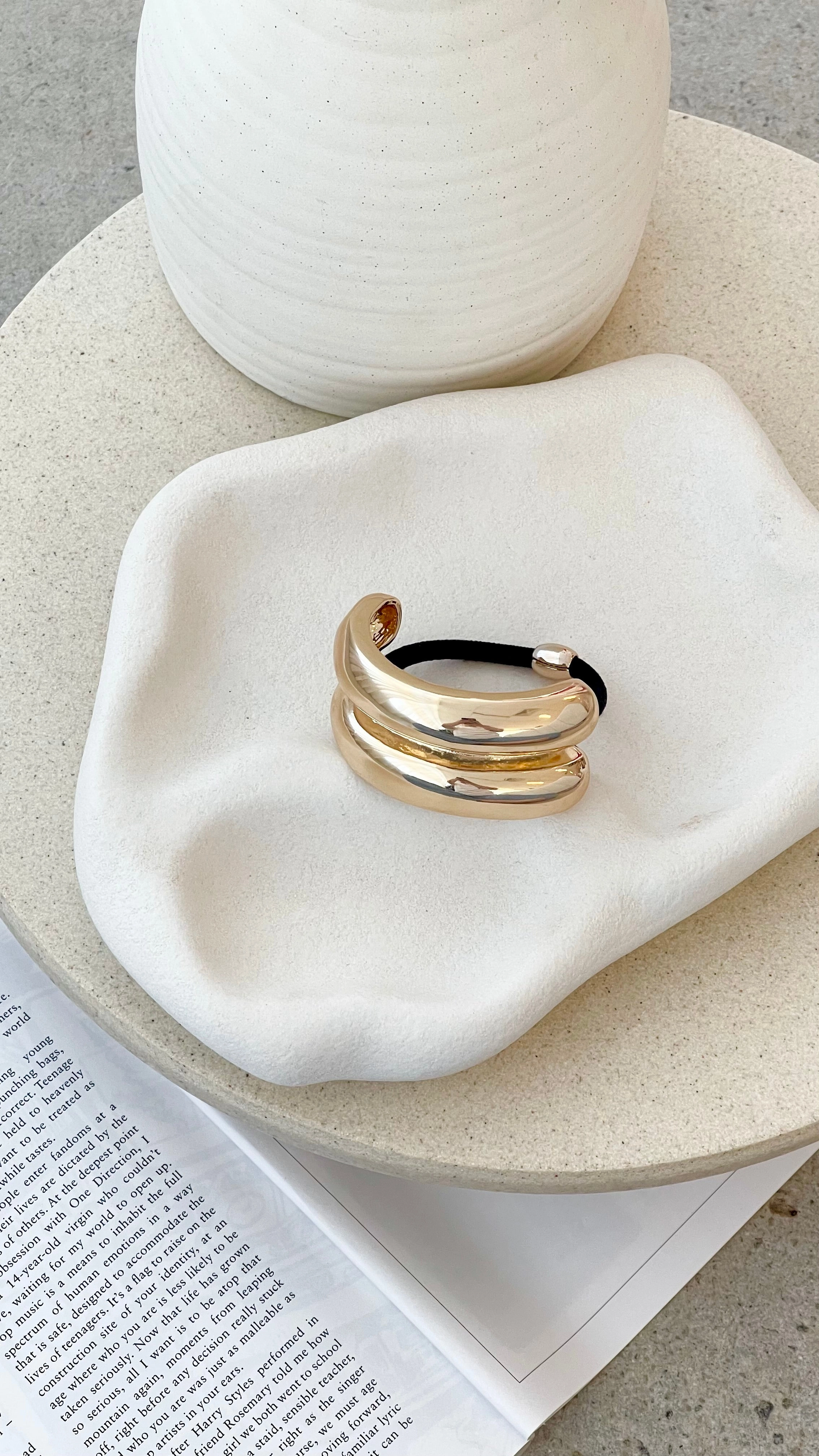 Saku Hair Tie - Gold