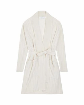 Short Baby Cable Texture Wrap Robe