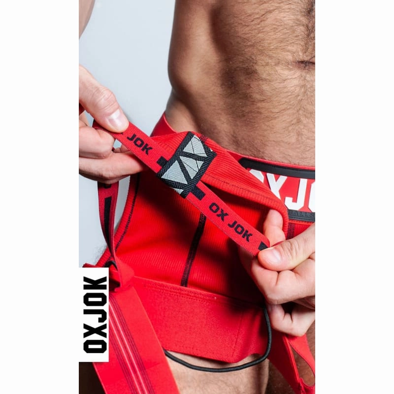 Slingjock Upthrust Slider-Strap Jock Red Hot Small