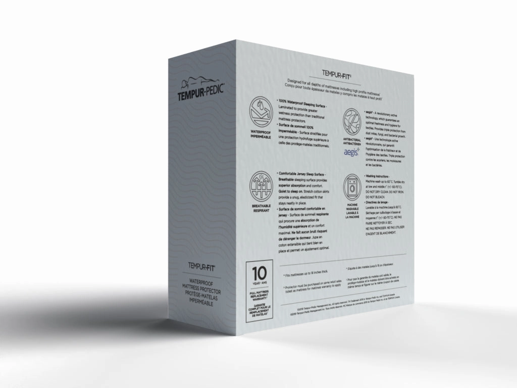 TEMPUR-Fit Queen Waterproof Mattress Protector