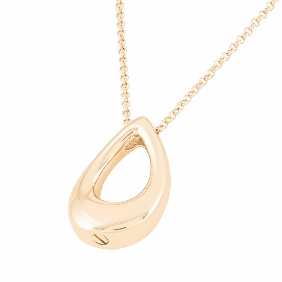 The Hollow Teardrop Cremation Necklace