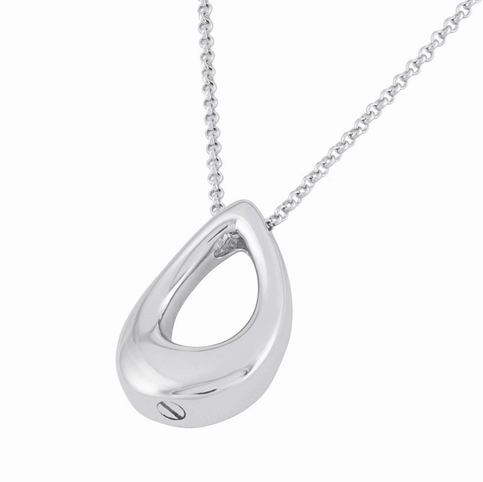 The Hollow Teardrop Cremation Necklace