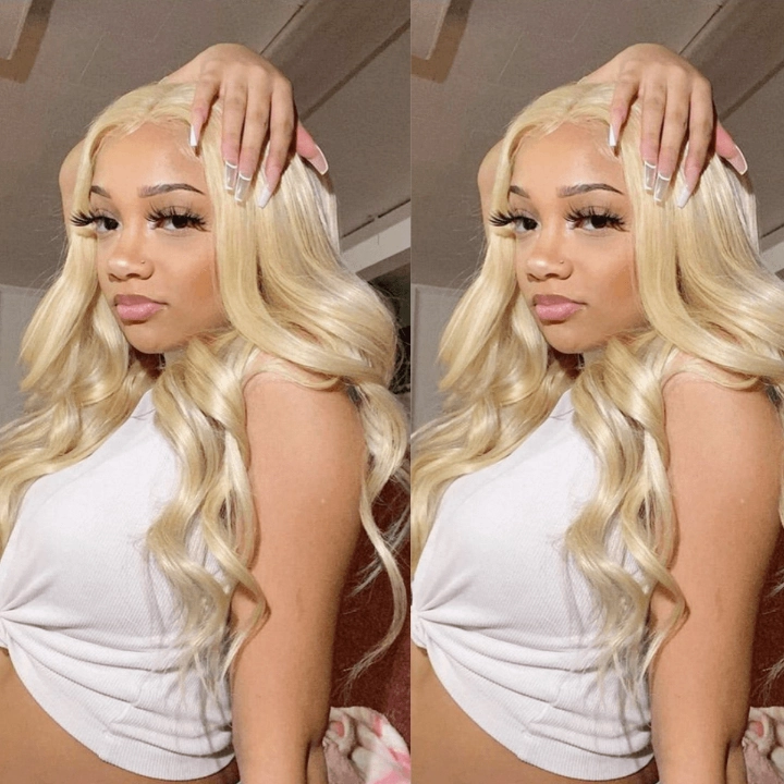 Tuneful 613 Blonde Body Wave 13x4 13x6 Lace Frontal Wigs 180% Density Human Hair Wigs  Bogo Deal