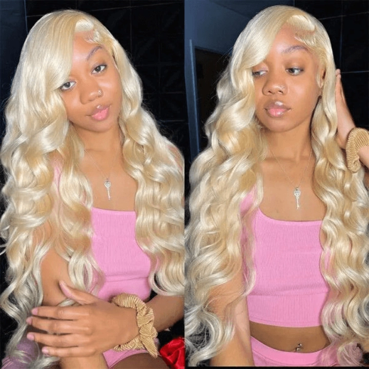 Tuneful 613 Blonde Body Wave 13x4 13x6 Lace Frontal Wigs 180% Density Human Hair Wigs  Bogo Deal