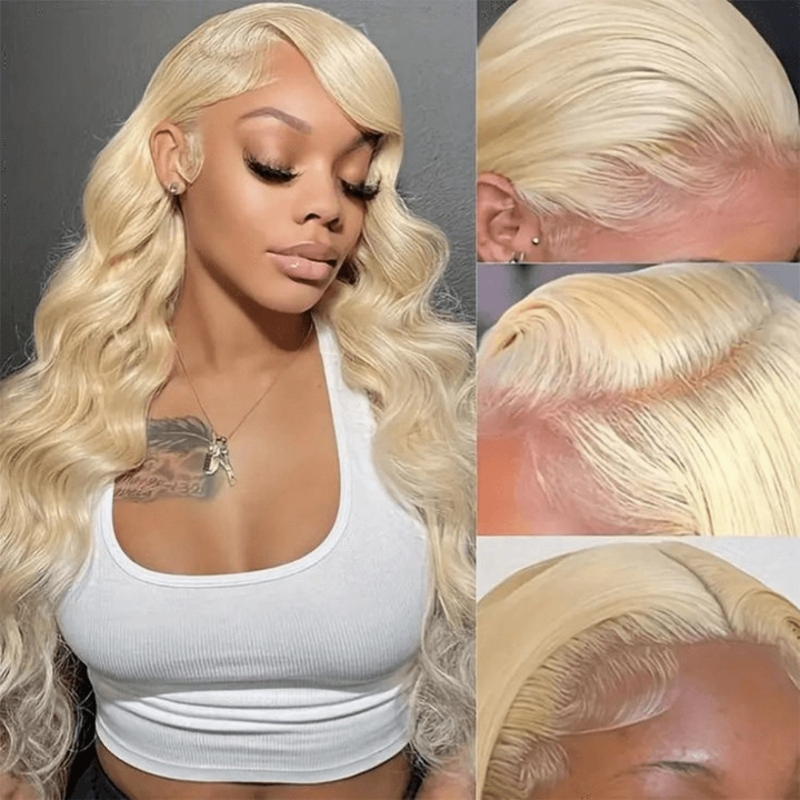 Tuneful 613 Blonde Body Wave 13x4 13x6 Lace Frontal Wigs 180% Density Human Hair Wigs  Bogo Deal