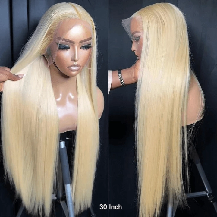 Tuneful 613 Blonde Straight 13x4 13x6 Lace Frontal Wigs 180% Density Human Hair Wigs  Bogo Deal