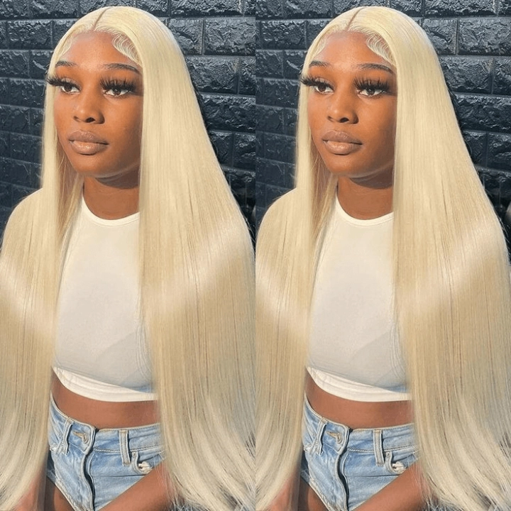 Tuneful 613 Blonde Straight 13x4 13x6 Lace Frontal Wigs 180% Density Human Hair Wigs  Bogo Deal
