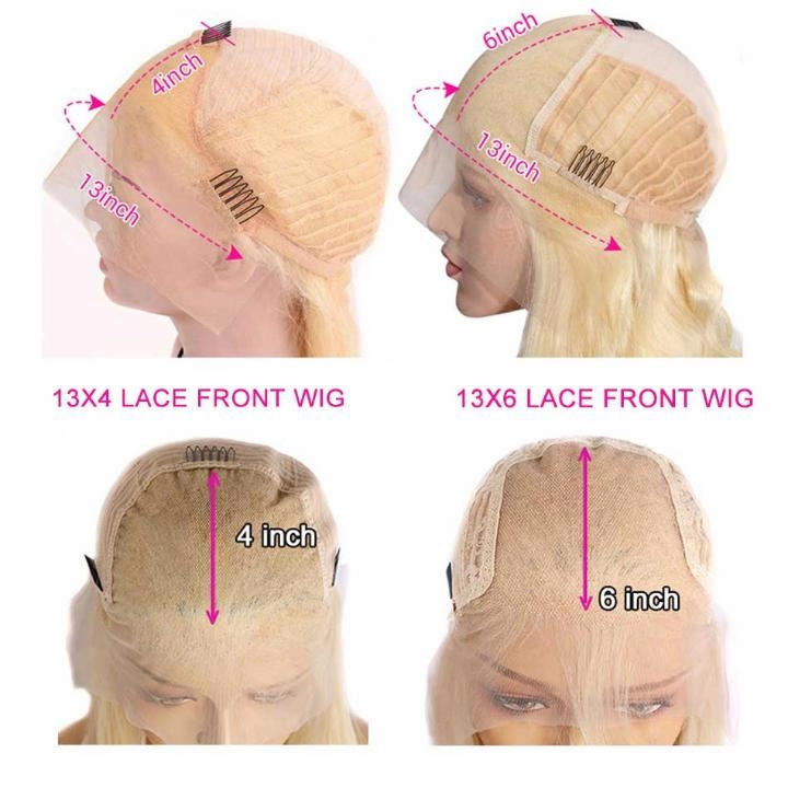 Tuneful 613 Blonde Straight 13x4 13x6 Lace Frontal Wigs 180% Density Human Hair Wigs  Bogo Deal