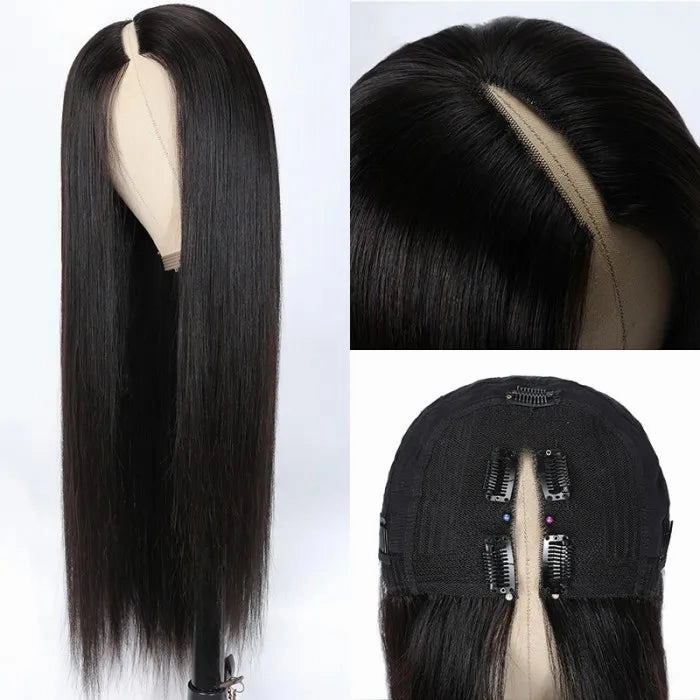 Tuneful Straight Vpart Wigs No Leave Out Natural Scalp Protective Wigs Beginner Friendly
