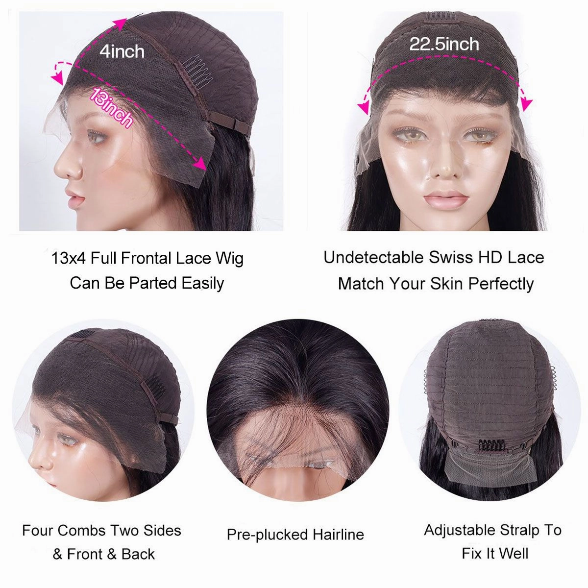 Tuneful Undetectable HD Lace #1B/27 Highlight 13×4 Full Frontal Wigs 5x5 HD Lace Body Wave Wigs