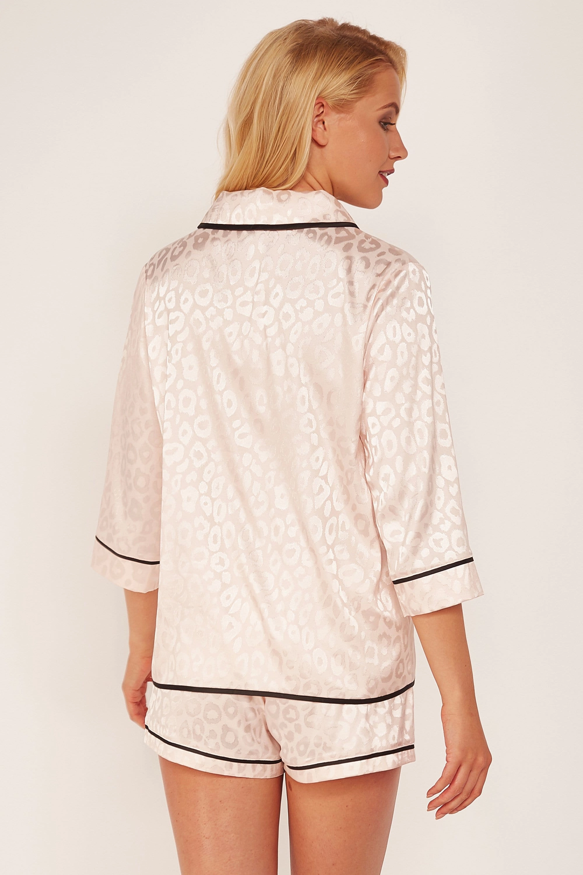 Wolf & Whistle Tracey Pink Leopard PJ Set