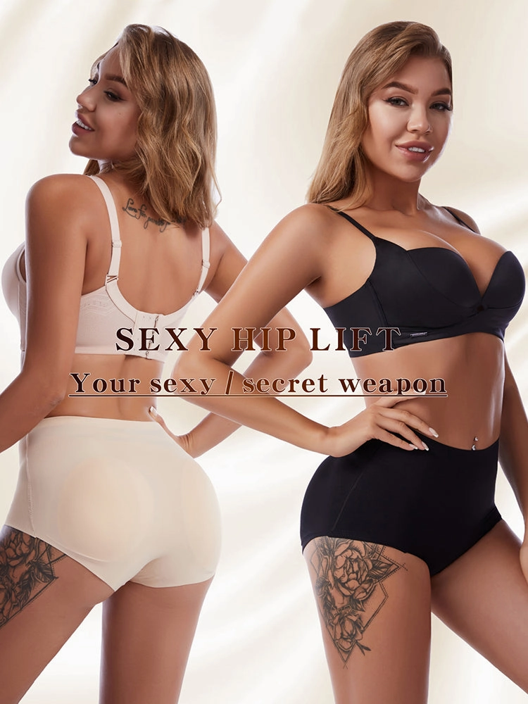 Women Seamless Butt Enhancer Padded Panties