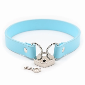 Yiwu Lockable Heart Padlock Faux Leather Choker